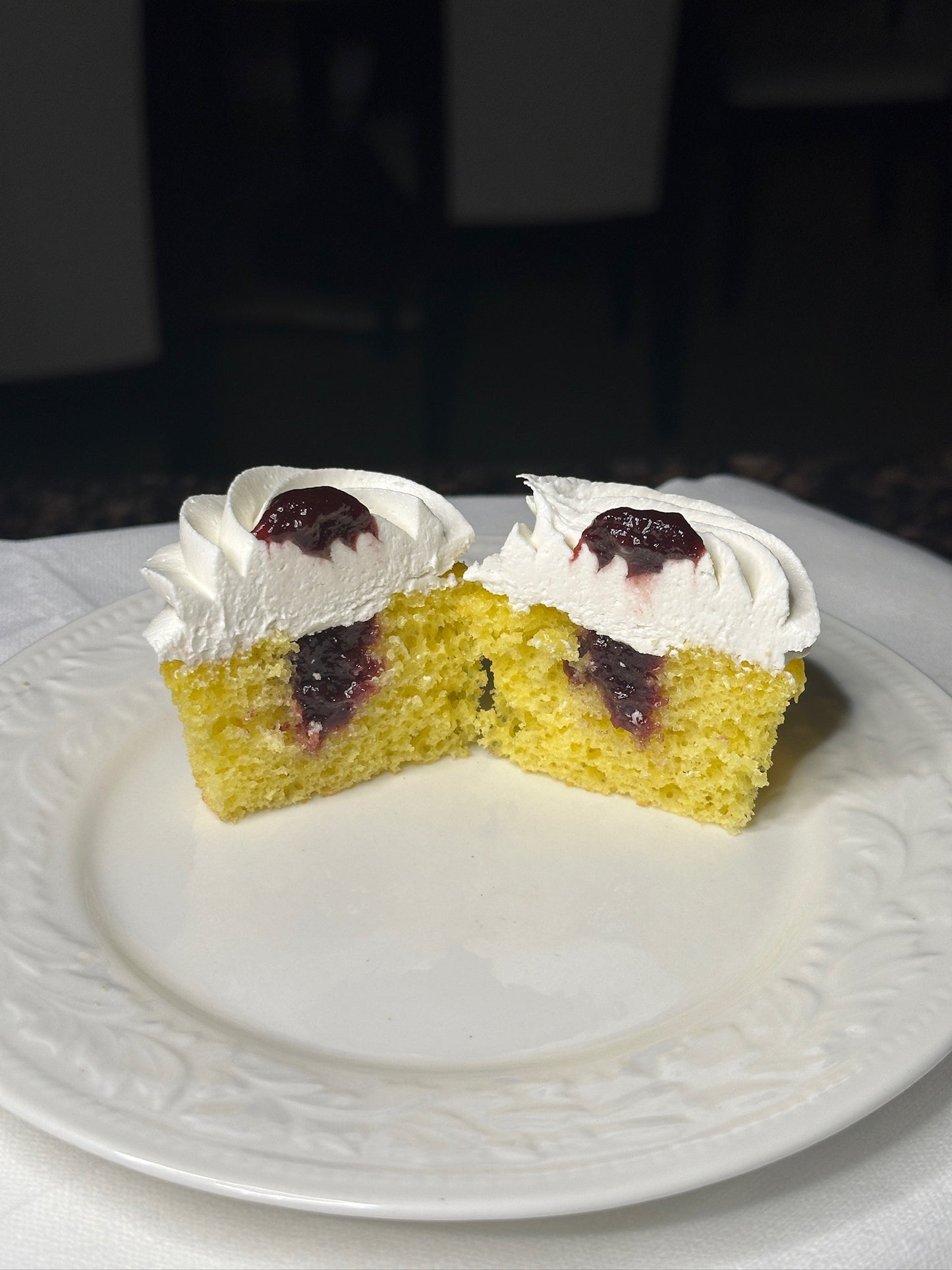 Lemon Blackberry Cupcake